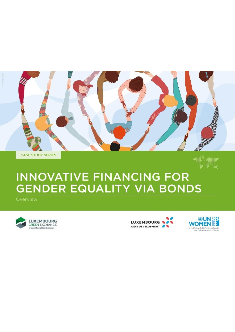 cover for financing for gender equality via bonds case studdies