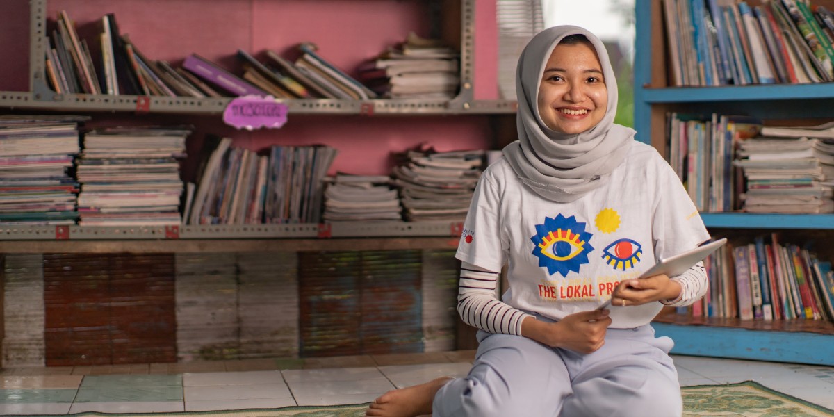 Andromeda became one of the leading young voices on women’s issues in Candirenggo village after joining the Peace Village initiative in 2018. 