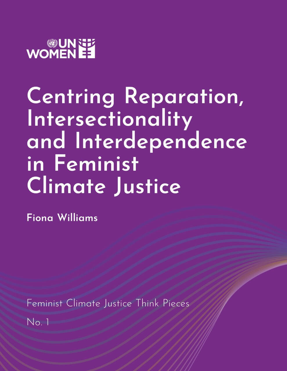 Feminist climate justice think pieces - sample cover image