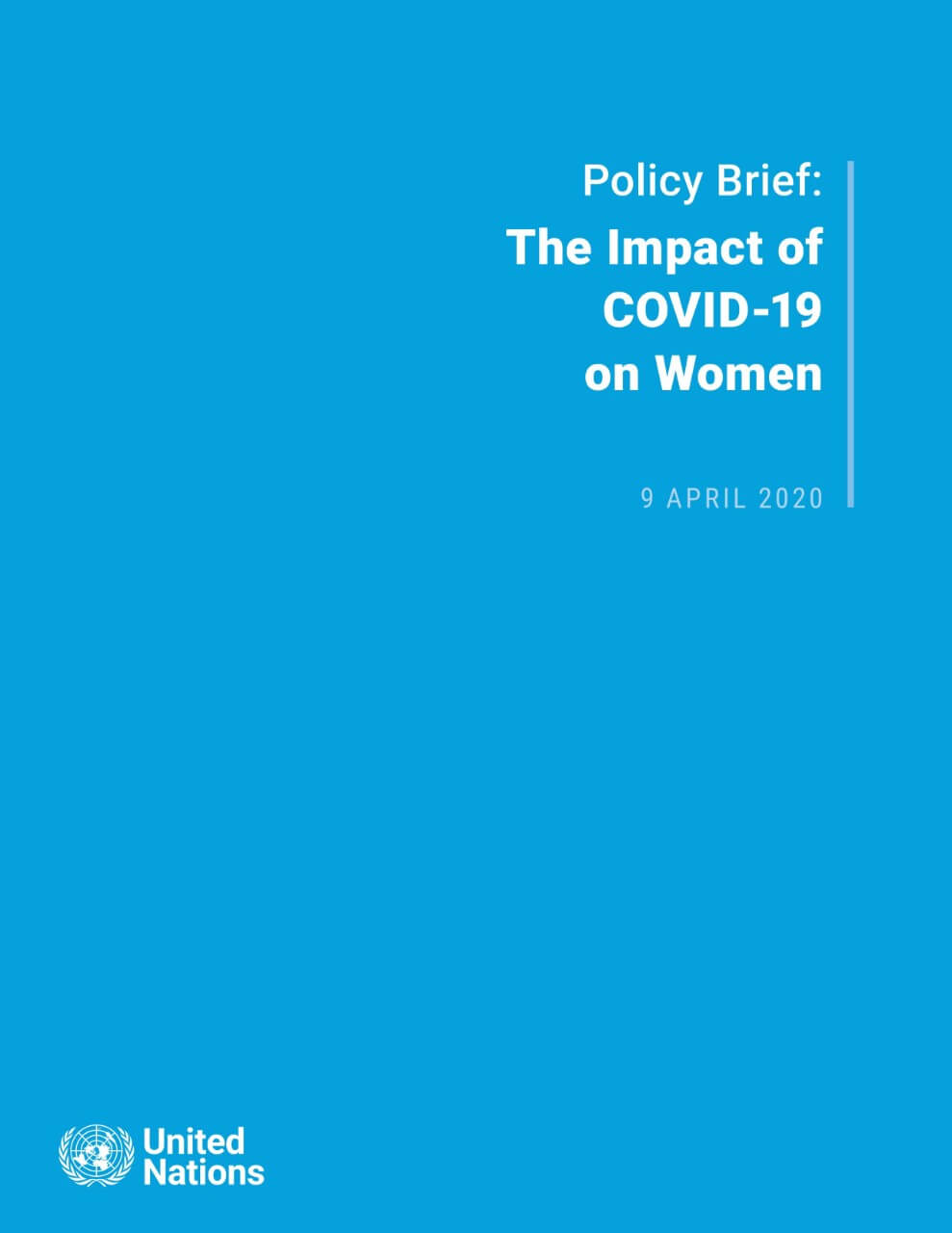 Policy brief: The impact of COVID-19 on women