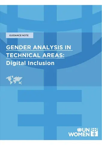 Publication cover Gender Analysis Guidance Digital Inclusion