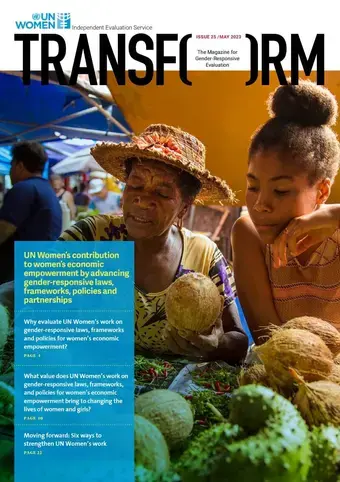 TRANSFORM – The magazine for gender-responsive evaluation – Issue 25, May 2023