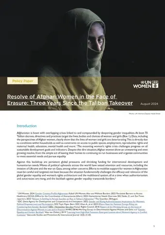 Resolve of Afghan women in the face of erasure: Three years since the Taliban takeover