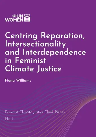 Feminist climate justice think pieces - sample cover image