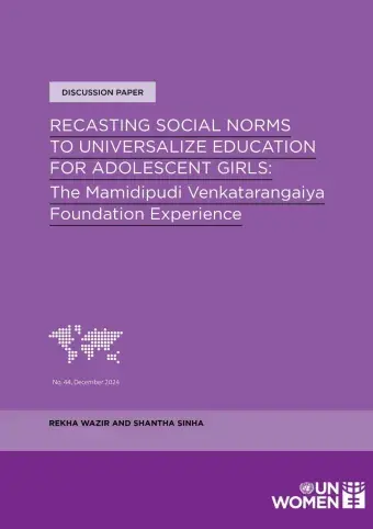 Recasting social norms to universalize education for adolescent girls: The Mamidipudi Venkatarangaiya Foundation experience