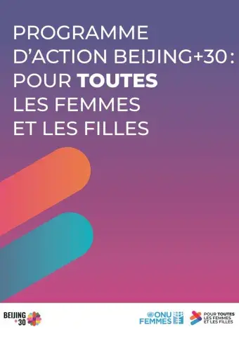 Programme d’action Beijing+30 : Pour TOUTES les femmes et les filles (brochure)