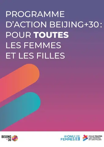 Programme d’action Beijing+30 : Pour TOUTES les femmes et les filles (brochure)