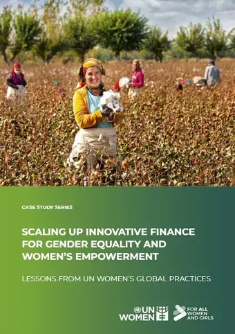 Scaling up innovative finance for gender equality and women's empowerment