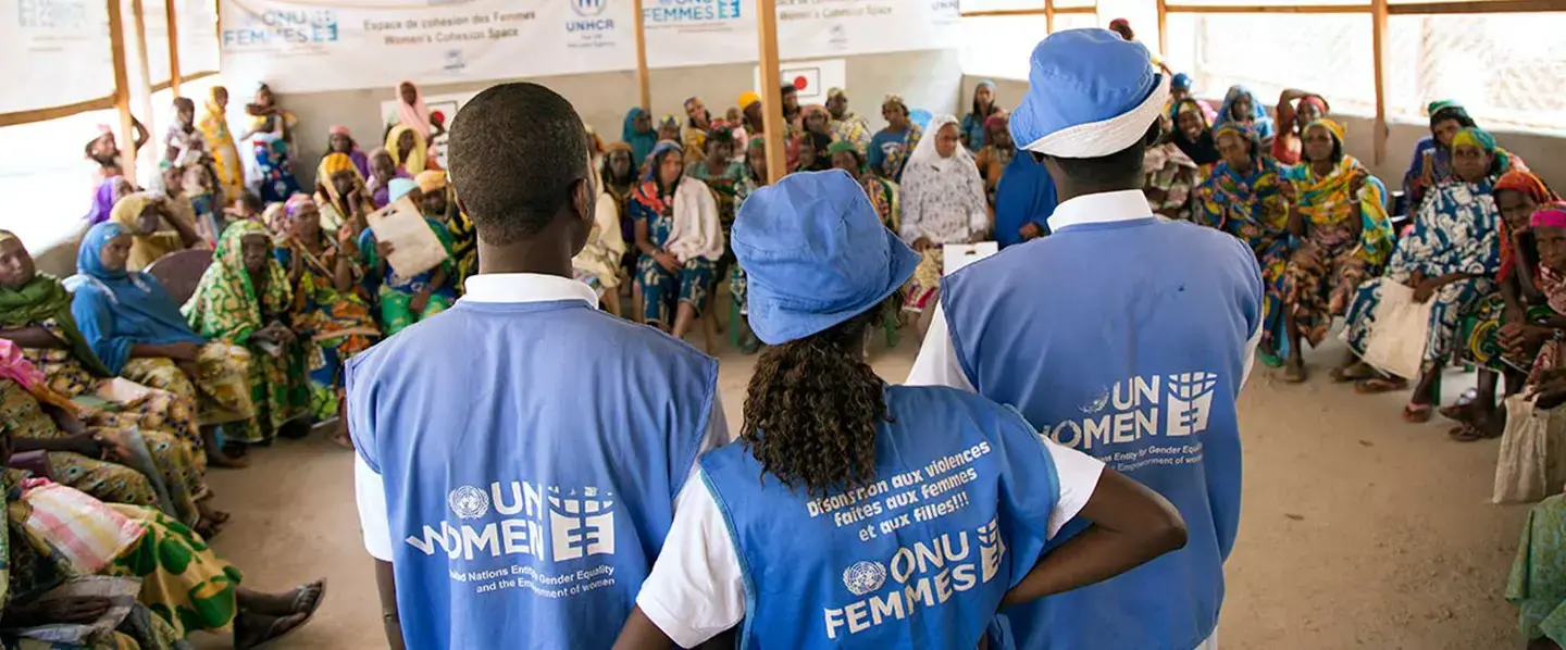 UN Women Cameroon supports economic and social rehabilitation for vulnerable women and survivors of sexual and gender-based violence in seven refugee camps in three regions of the country. Photo: UN Women/Ryan Brown.
