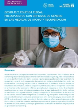 COVID-19 y política fiscal: Presupuestos con enfoque de género en las medidas de apoyo y recuperación