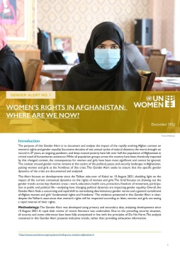 Gender Alert I: Women's rights in Afghanistan: Where are we now?