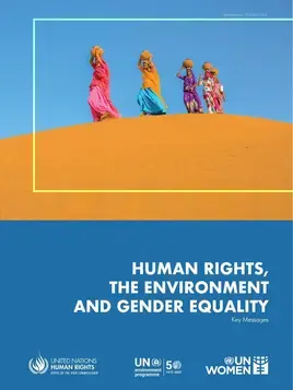 Human rights, the environment, and gender equality: Key messages