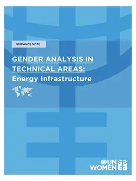 Cover Gender Analysis Guidance Energy Infrastructure