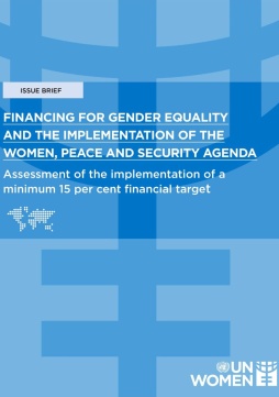 Financing for gender equality and the implementation of the women, peace and security agenda