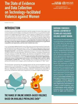 Brief: The state of evidence and data collection on technology-facilitated violence against women