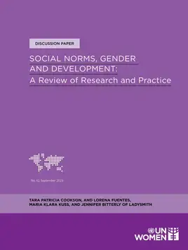Social norms, gender and development: A review of research and practice