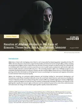 Resolve of Afghan women in the face of erasure: Three years since the Taliban takeover