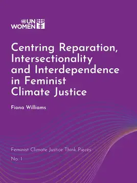 Feminist climate justice think pieces - sample cover image