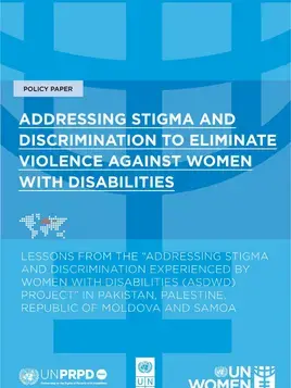 Addressing stigma and discrimination to eliminate violence against women with disabilities