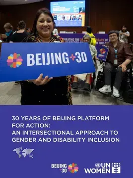 30 years of Beijing Platform for Action: An intersectional approach to gender and disability inclusion