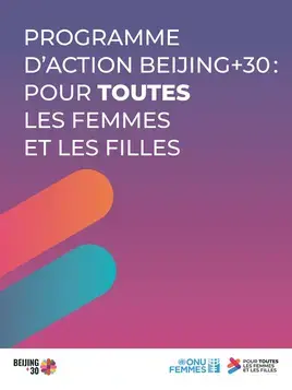 Programme d’action Beijing+30 : Pour TOUTES les femmes et les filles (brochure)