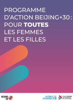 Programme d’action Beijing+30 : Pour TOUTES les femmes et les filles (brochure)