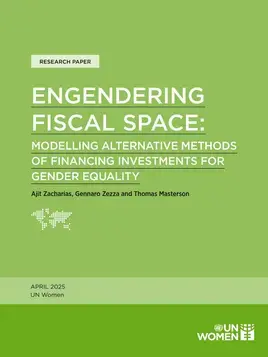 Engendering fiscal space: Modelling alternative methods of financing investments for gender equality