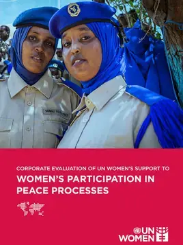 Corporate thematic evaluation of UN Women’s support to women’s participation in peace processes