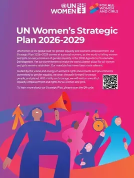 UN Women Strategic Plan 2026–2029 - 3-page summary handout