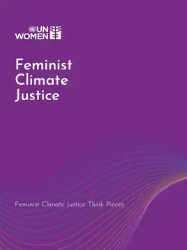Feminist climate justice think pieces - cover image