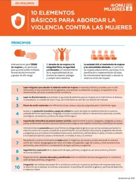 10 ELEMENTOS BÁSICOS PARA ABORDAR LA VIOLENCIA CONTRA LAS MUJERES