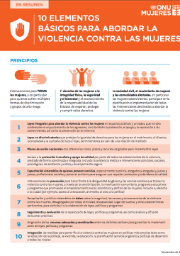 10 ELEMENTOS BÁSICOS PARA ABORDAR LA VIOLENCIA CONTRA LAS MUJERES