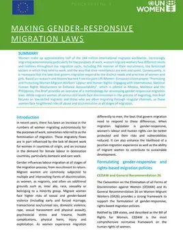 Making gender-responsive migration laws