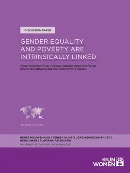 Gender equality and poverty are intrinsically linked: A contribution to the continued monitoring of selected Sustainable Development Goals