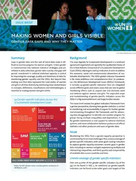 Making women and girls visible: Gender data gaps and why they matter