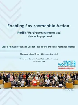 Enabling environment in action: Flexible working arrangements and inclusive engagement