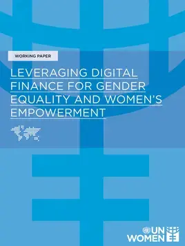 Leveraging digital finance for gender equality and women’s empowerment