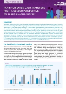 Policy brief: Family-oriented cash transfers from a gender perspective: Are conditionalities justified?