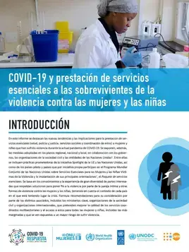 COVID-19 y la prestación de servicios esenciales a las sobrevivientes de la violencia contra las mujeres y las niñas