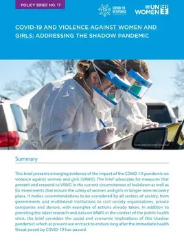 COVID-19 and violence against women and girls: Addressing the shadow pandemic