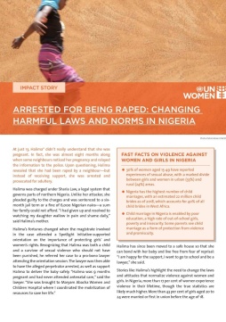 Impact story - Arrested for being raped: Changing harmful laws and norms in Nigeria