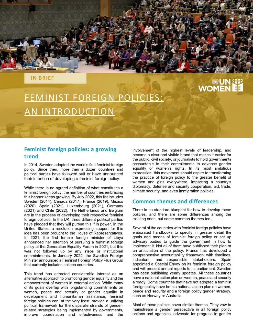 Feminist foreign policies: An introduction