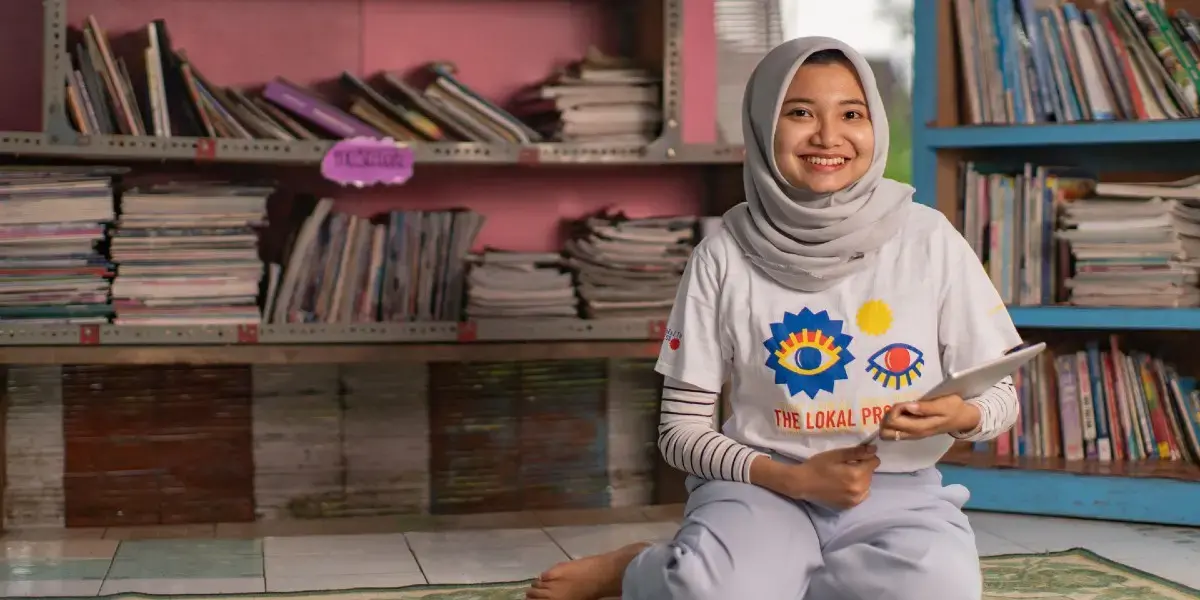 Andromeda became one of the leading young voices on women’s issues in Candirenggo village after joining the Peace Village initiative in 2018. 