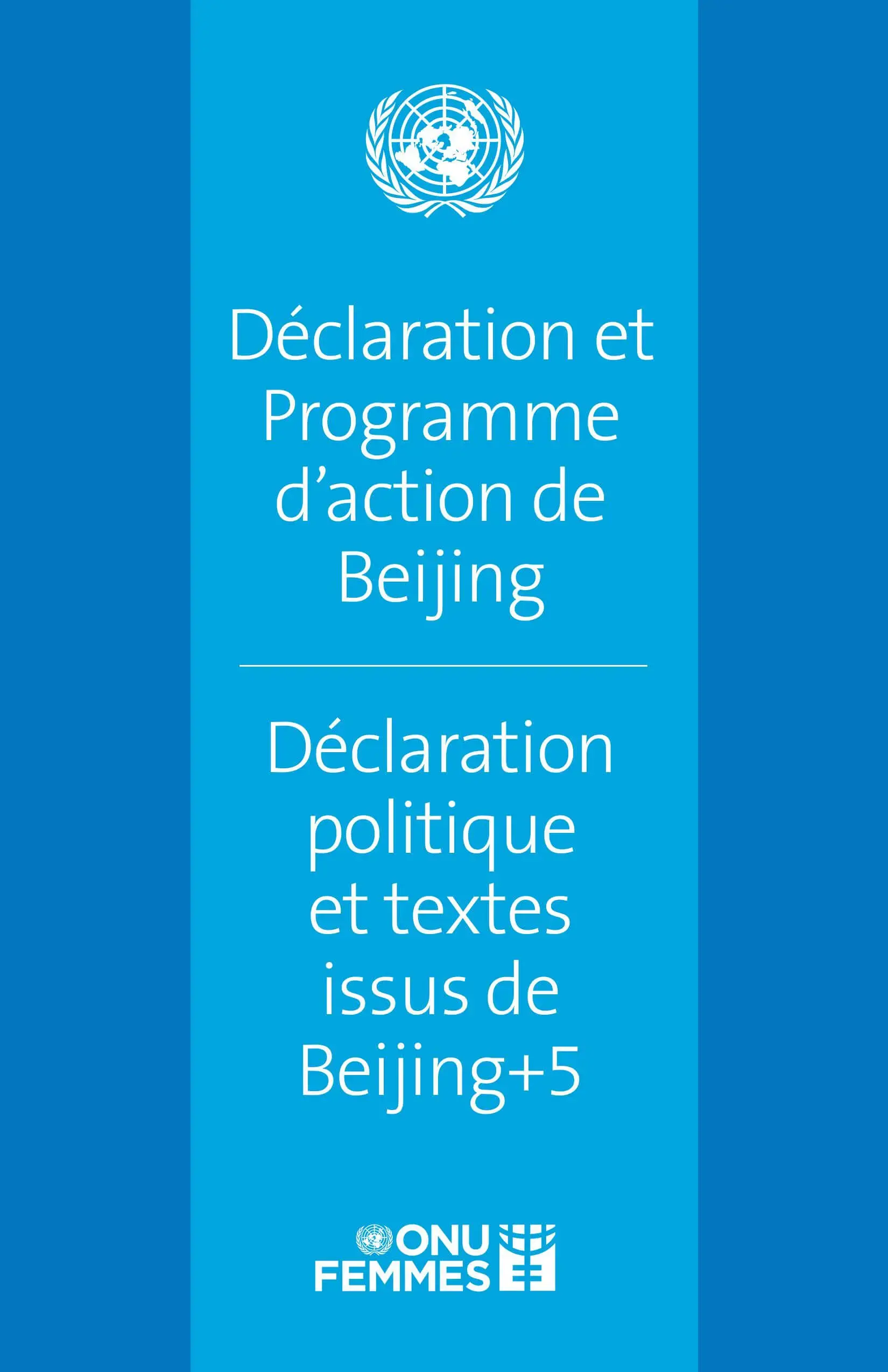 Déclaration et Programme d’action de Beijing, Déclaration politique et textes issus de Beijing+5