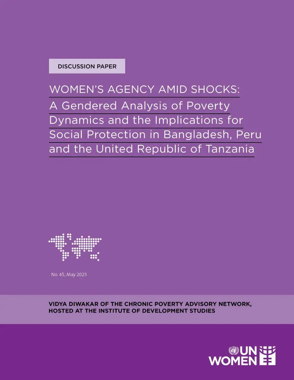 Women’s agency amid shocks: A gendered analysis of poverty dynamics and the implications for social protection in Bangladesh, Peru and the United Republic of Tanzania