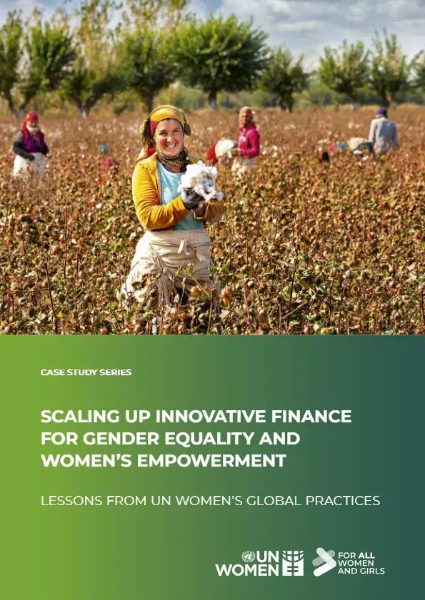 Scaling up innovative finance for gender equality and women's empowerment