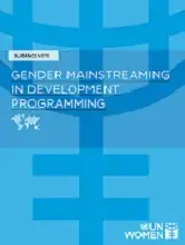 Gender Mainstreaming Issues wo border.jpg Gender Mainstreaming Issues cover page