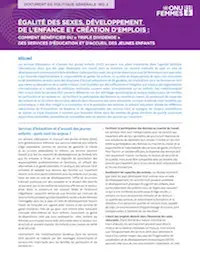 Comment degager le triple dividende de services deducation et de protection de la petite enfance.png Égalité des sexes, développement de l’enfant et création d’emplois : Comment dégager le « triple dividende » de services d’éducation et de protection de la petite enfance