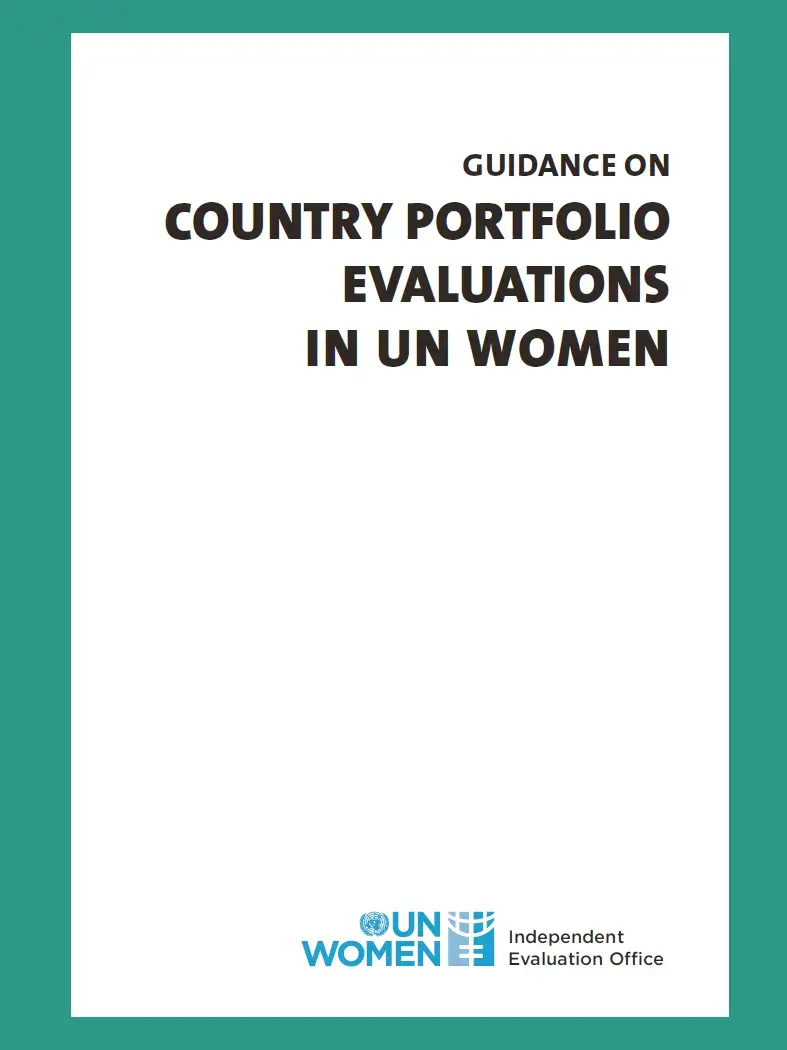 Guidance on country portfolio evaluations in UN Women