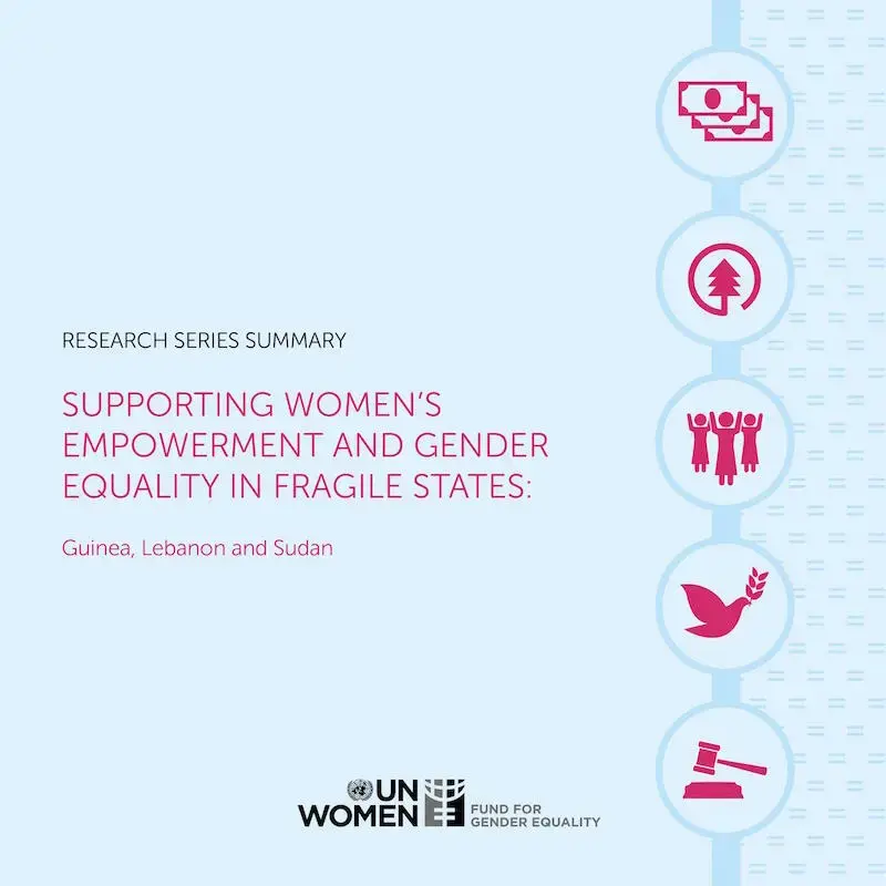 fge_fragile_research_series_summary.jpg Supporting Women's Empowerment and Gender Equality in Fragile States: Guinea, Lebanon and Sudan — Research Series Summary